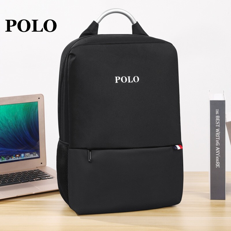 POLO 双肩包学生书包多功能背包电脑包093051